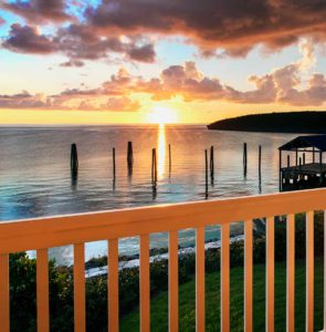 Take in breathtaking sunset views of Eleuthera from the spacious outdoor covered balcony.