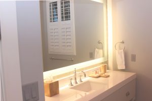 Bathroom vanity in Royal Island House at French Leave Resort